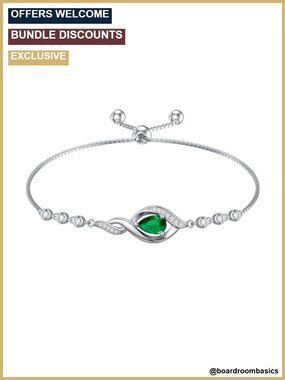 Sterling Silver Infinity Link Bracelet Adjustable Chain